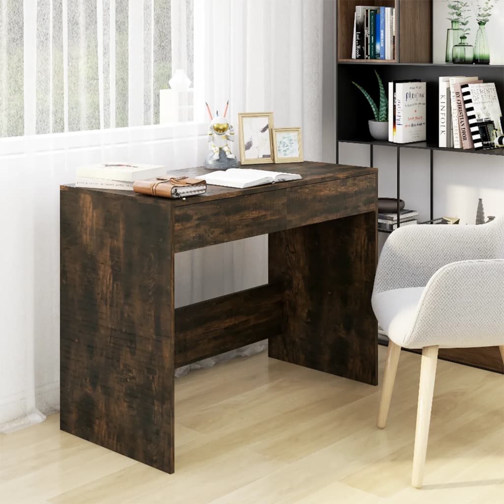 vidaXL Desk with Drawers Computer Desk Home Office Study Table Engineered Wood-9