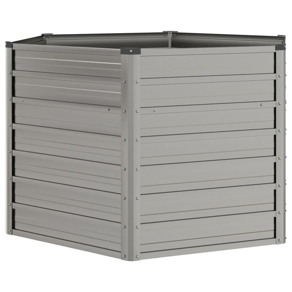 vidaXL Garden Raised Bed Rusty 50.8"x50.8"x30.3" Corten Steel-4