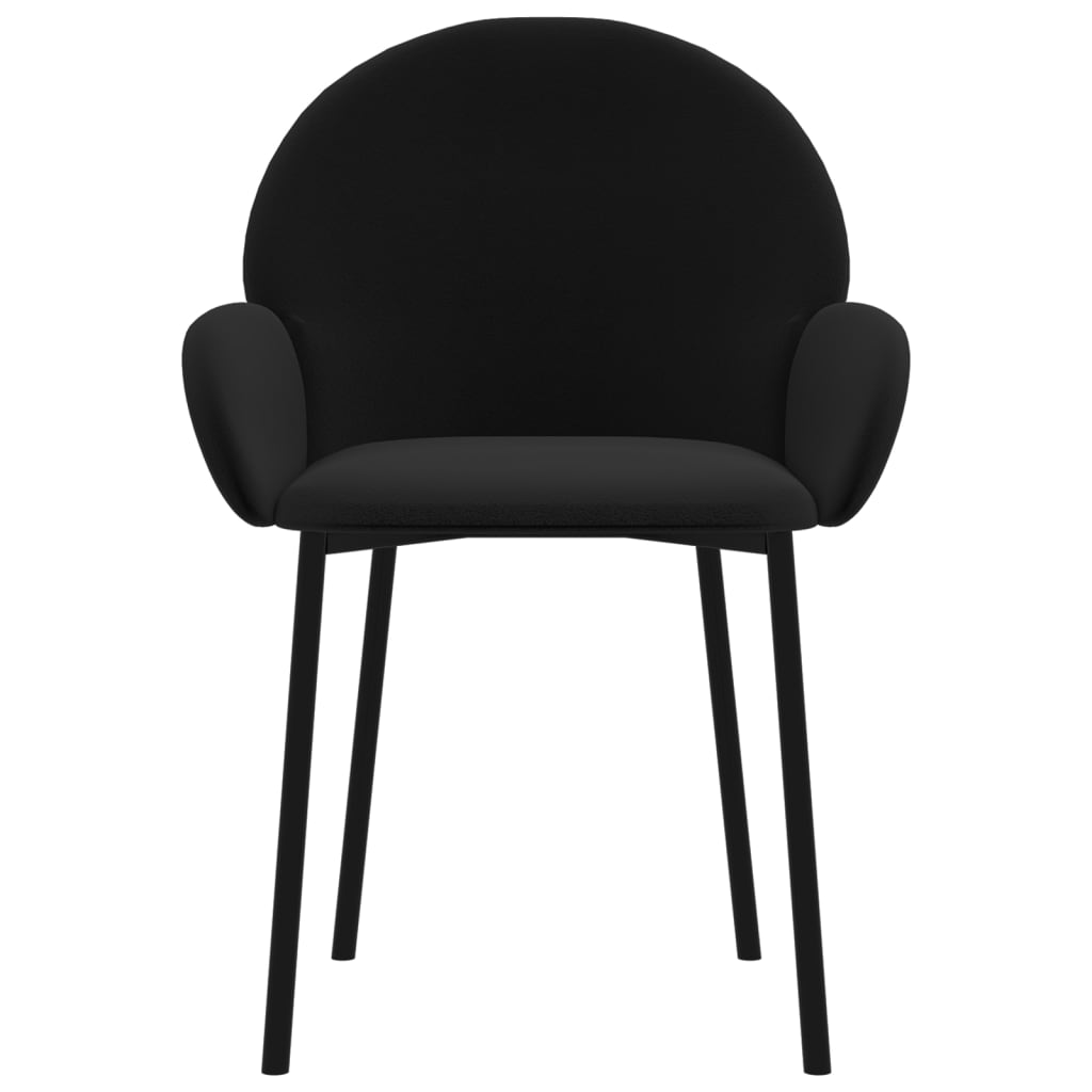 vidaXL Dining Chairs 2 Pcs Accent Upholstered Chair for Living Room Velvet-3