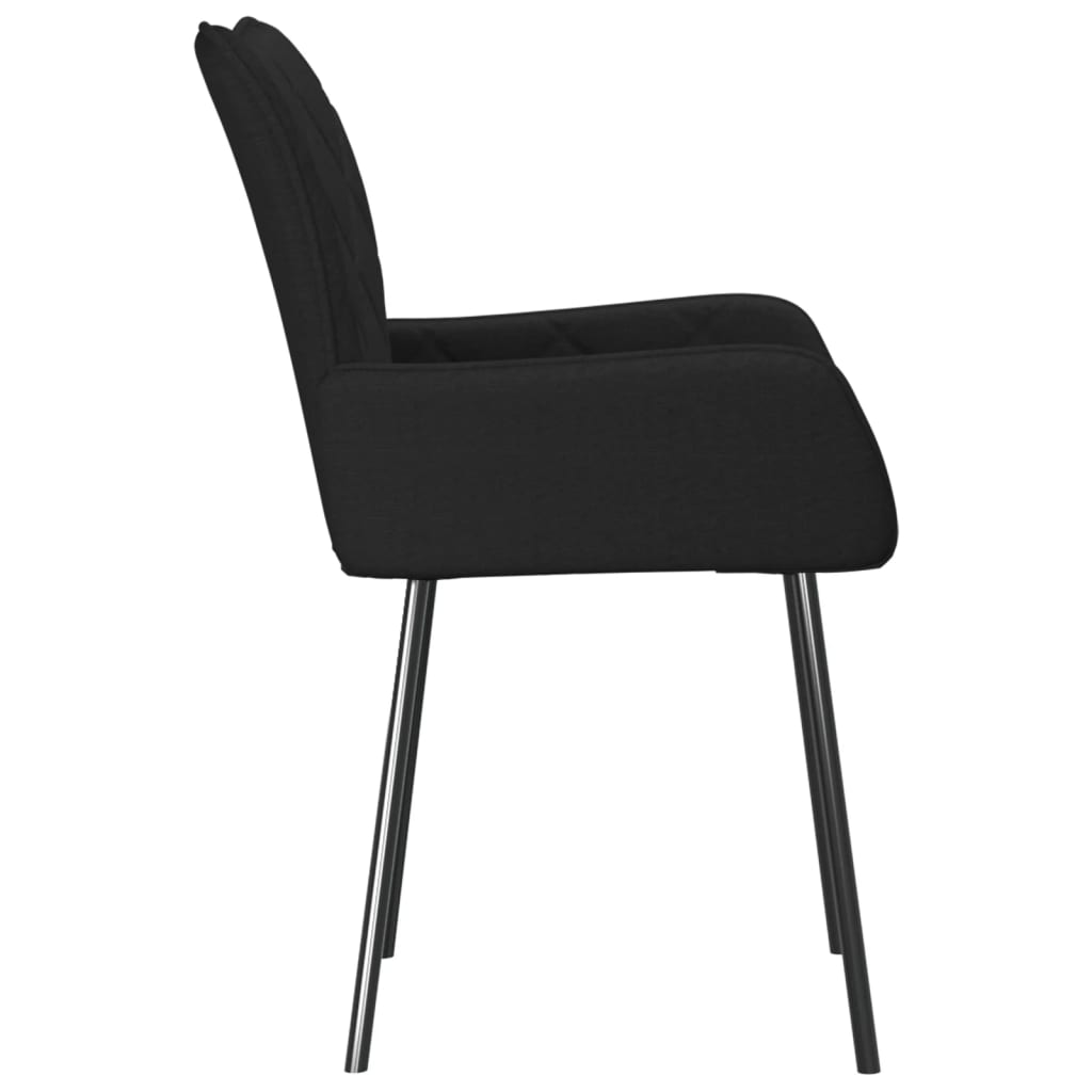 vidaXL Dining Chairs 2 Pcs Accent Upholstered Chair for Living Room Fabric-4