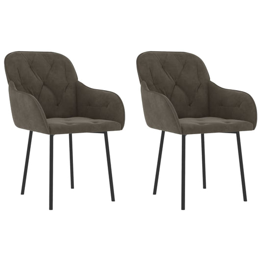 vidaXL Dining Chairs 2 Pcs Accent Upholstered Chair for Living Room Velvet-0