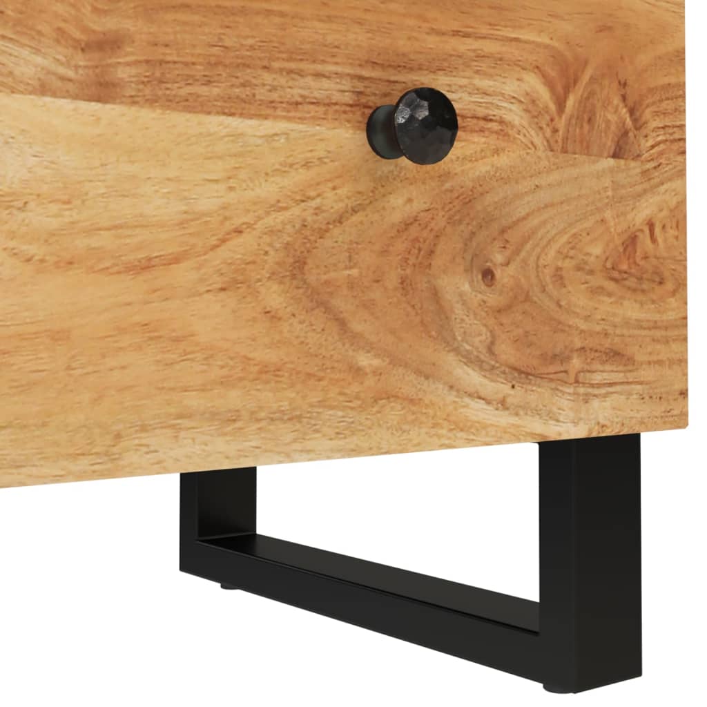 vidaXL Sideboard 23.6"x13"x29.5" Solid Wood Acacia-4