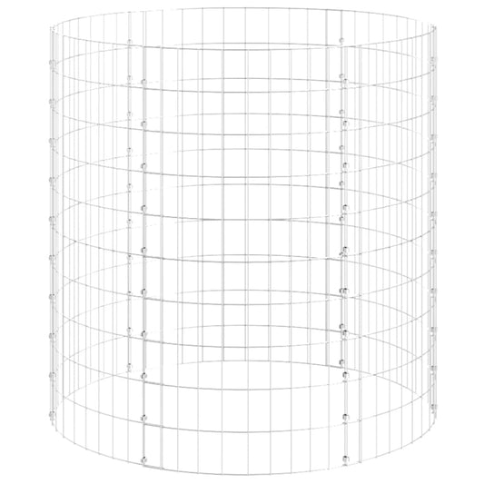 vidaXL Composter Garden Outdoor Storage Recycling Compost Bin Galvanized Steel-0