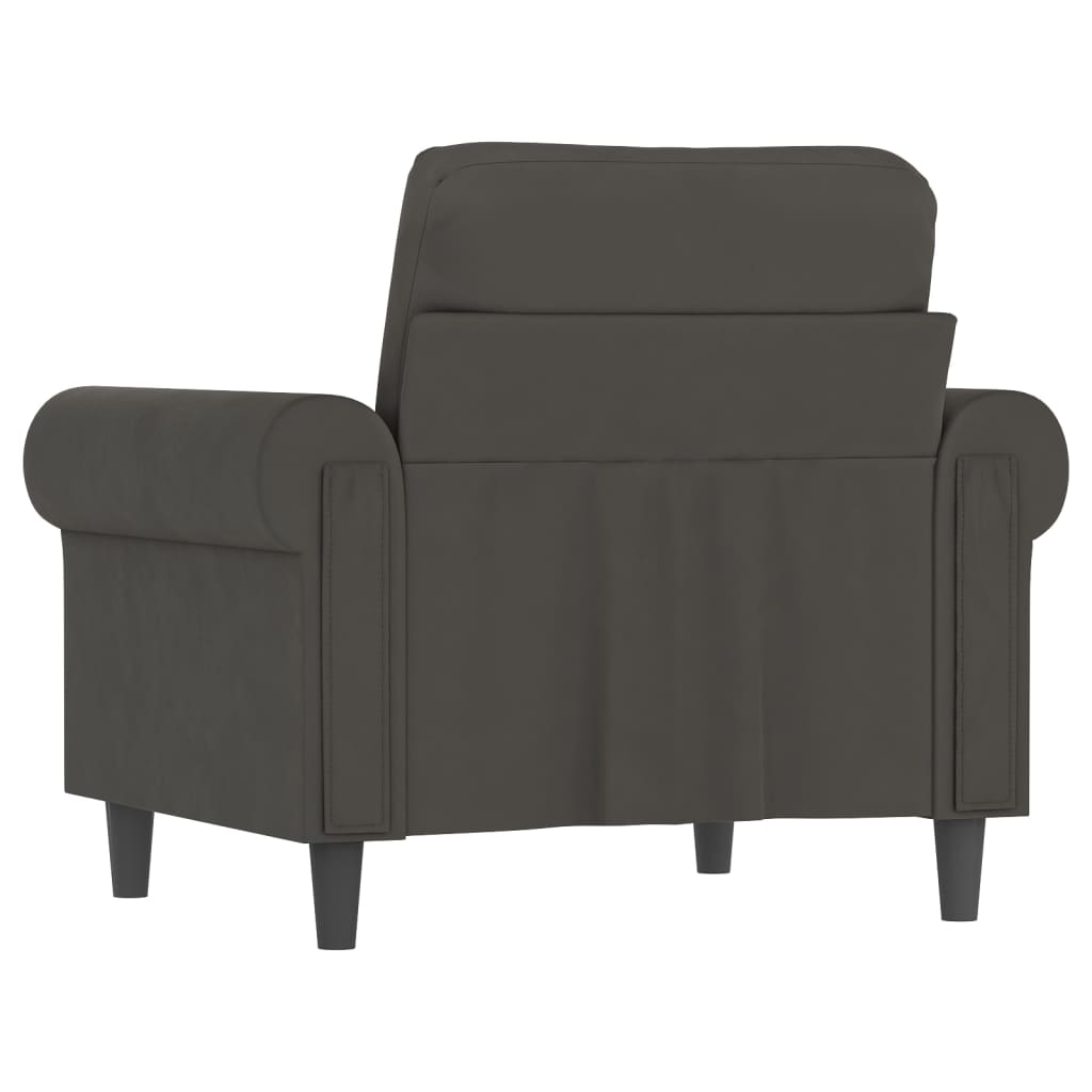 vidaXL Sofa Chair Living Room Accent Upholstered Chair with Armrest Velvet-1