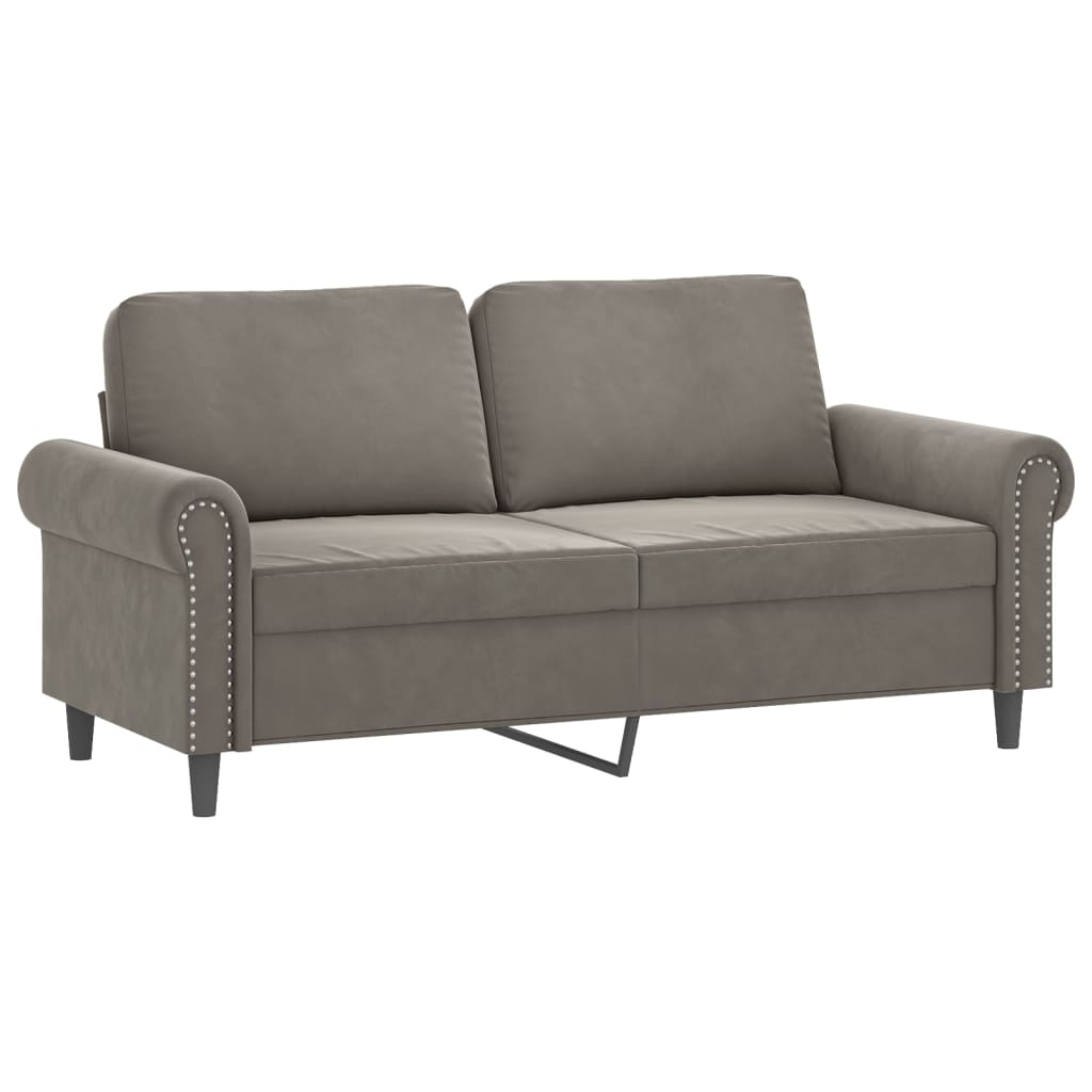 vidaXL Sofa Chair Living Room Accent Upholstered Chair with Armrest Velvet-2