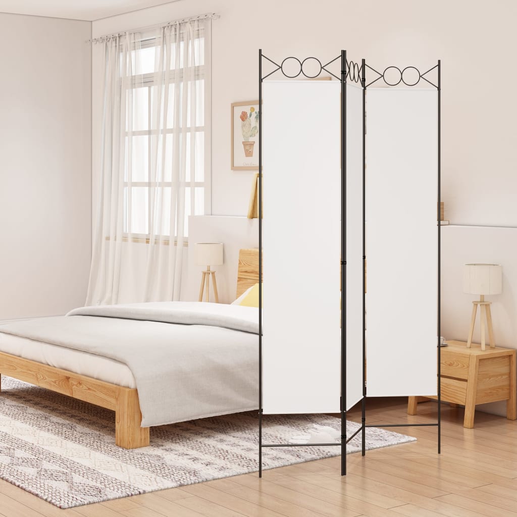 vidaXL 4-Panel Room Divider Anthracite 63"x86.6" Fabric-29