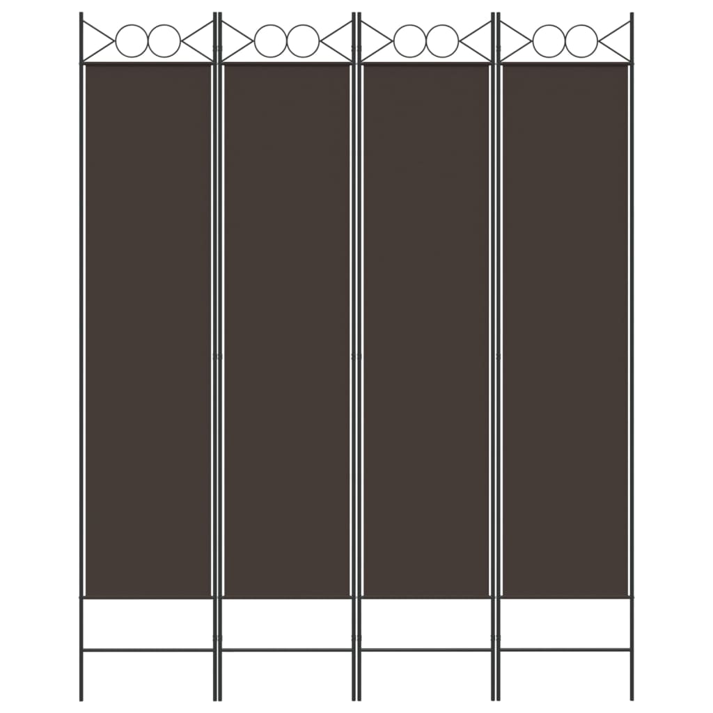 vidaXL 4-Panel Room Divider Anthracite 63"x86.6" Fabric-3