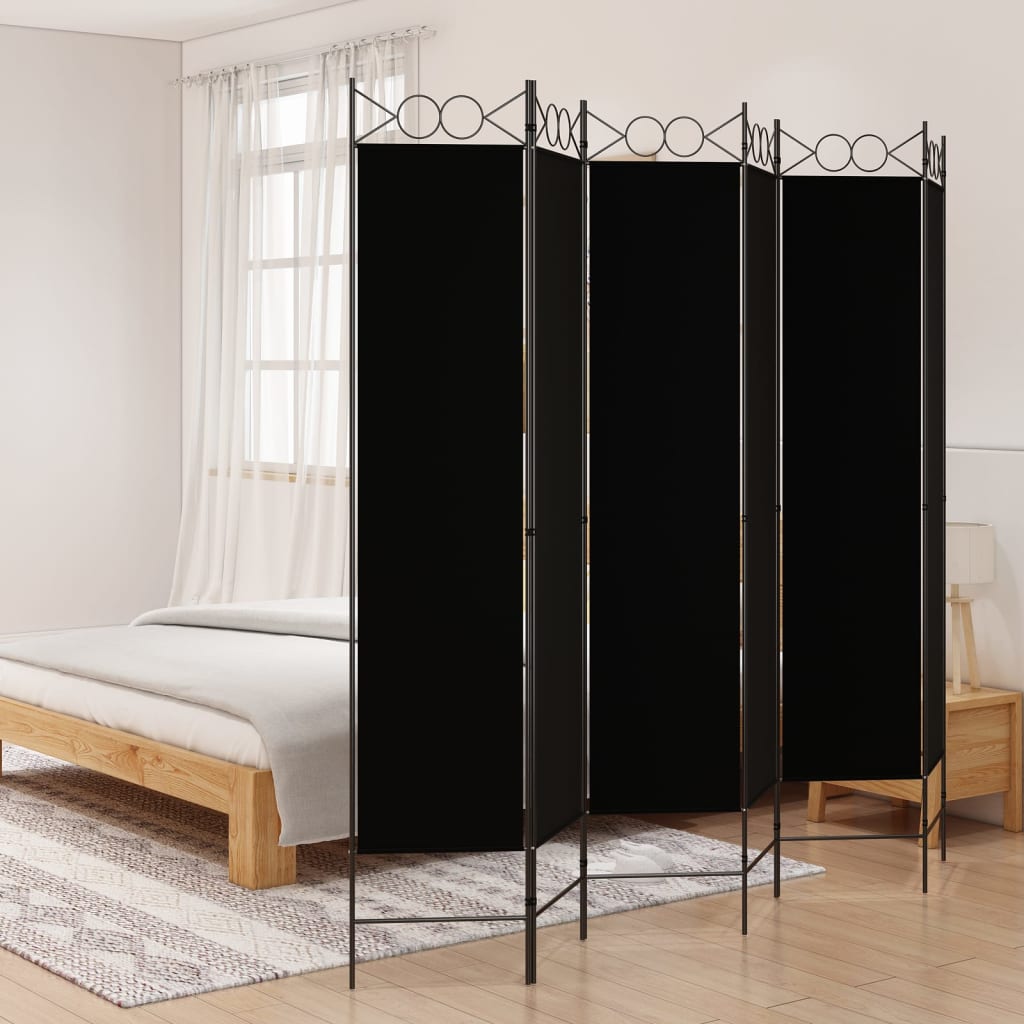 vidaXL 4-Panel Room Divider Anthracite 63"x86.6" Fabric-14