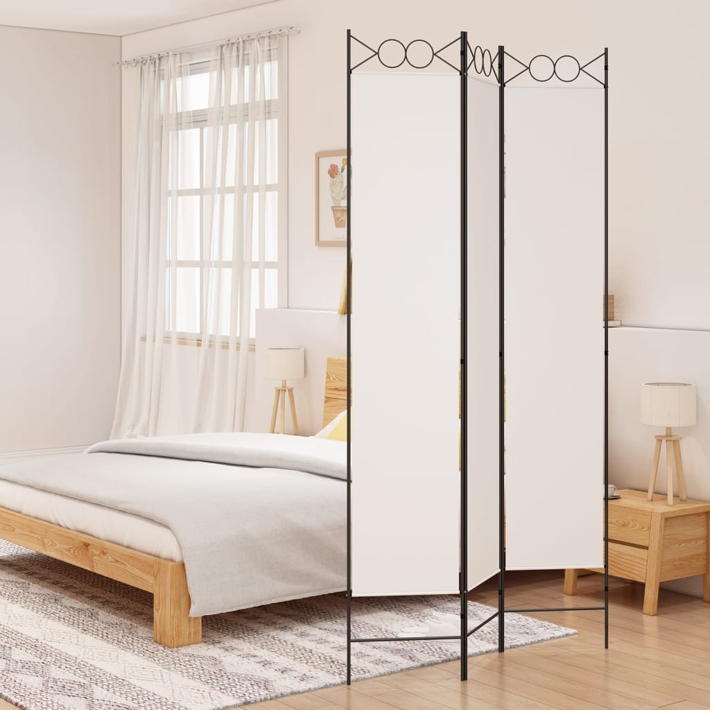 vidaXL 4-Panel Room Divider Anthracite 63"x86.6" Fabric-32