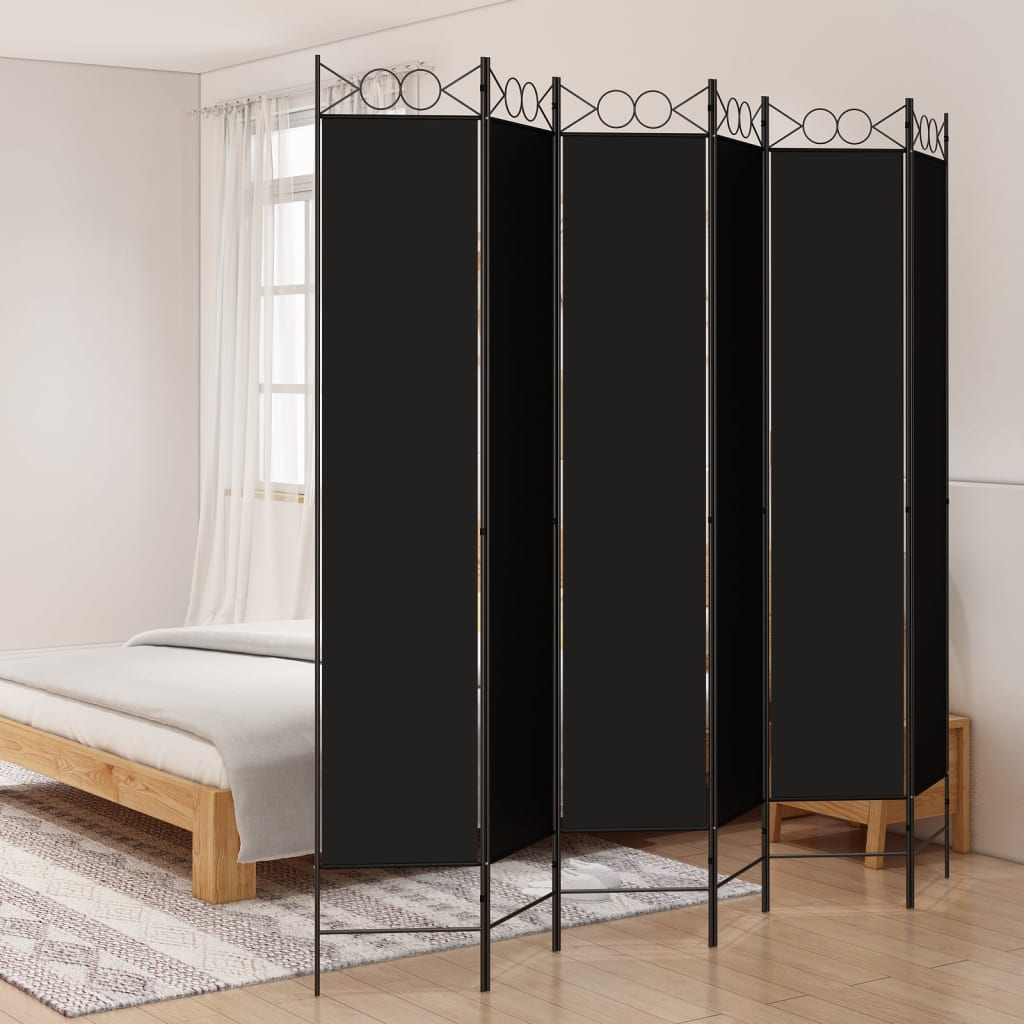 vidaXL 4-Panel Room Divider Anthracite 63"x86.6" Fabric-13