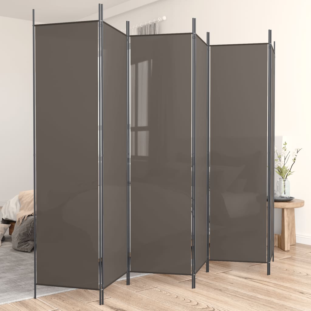 vidaXL Room Divider Folding Partition Privacy Screen for Home Office Fabric-7