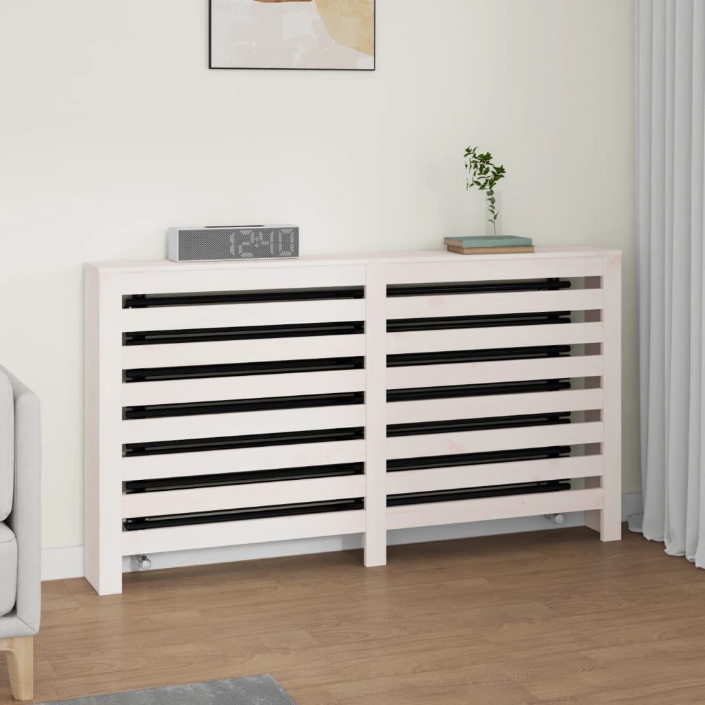 vidaXL Radiator Cover Office Heating Cabinet Cupboard Shelf Solid Wood Pine-7