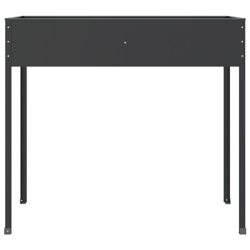 vidaXL Garden Planters 2 pcs Anthracite Galvanized Steel-4