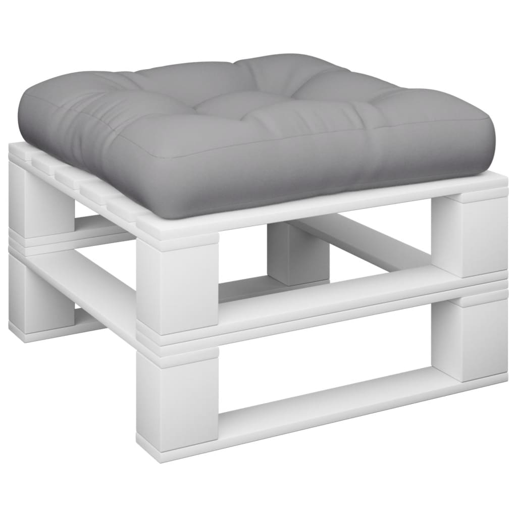 vidaXL Pallet Cushion Gray Fabric-2