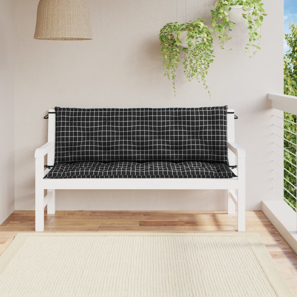 vidaXL Bench Cushion Water Repellent Outdoor Seat Cushion Pad Oxford Fabric-77