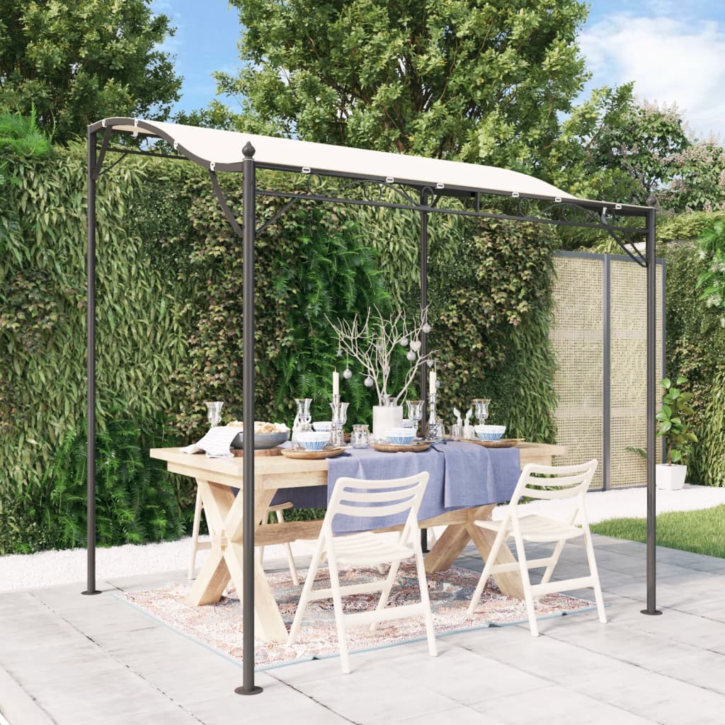 vidaXL Canopy Cream 6.6'x7.5' 0.6 oz/ft² Fabric and Steel-0