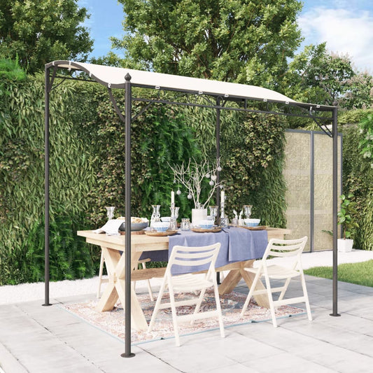 vidaXL Canopy Cream 6.6'x7.5' 0.6 oz/ft² Fabric and Steel-0