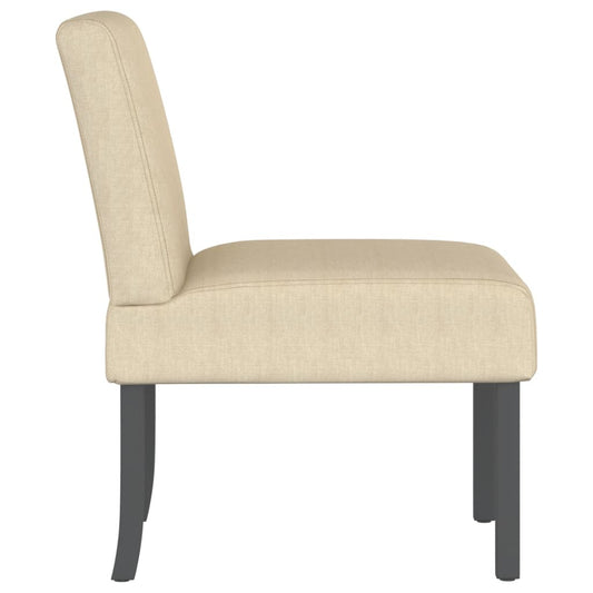 vidaXL Chair Accent Sofa Slipper Chair with Wood Legs for Living Room Fabric-0