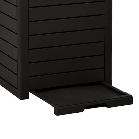 vidaXL Trash Can Garbage Can Trash Bin for Backyard Outdoor Polypropylene