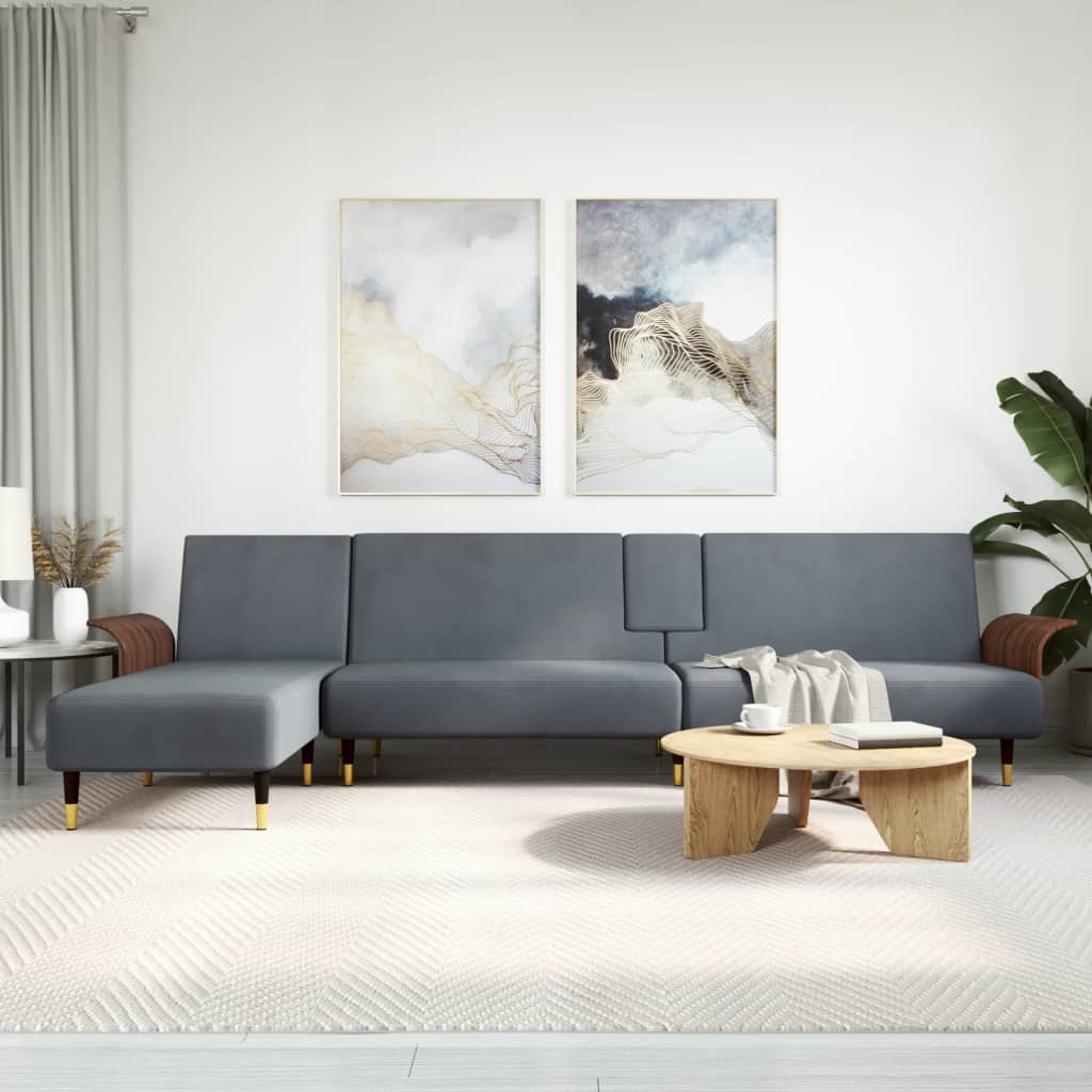 vidaXL Sofa Bed Sleeper Sofa Settee Pull Out Couch for Living Room Velvet-5
