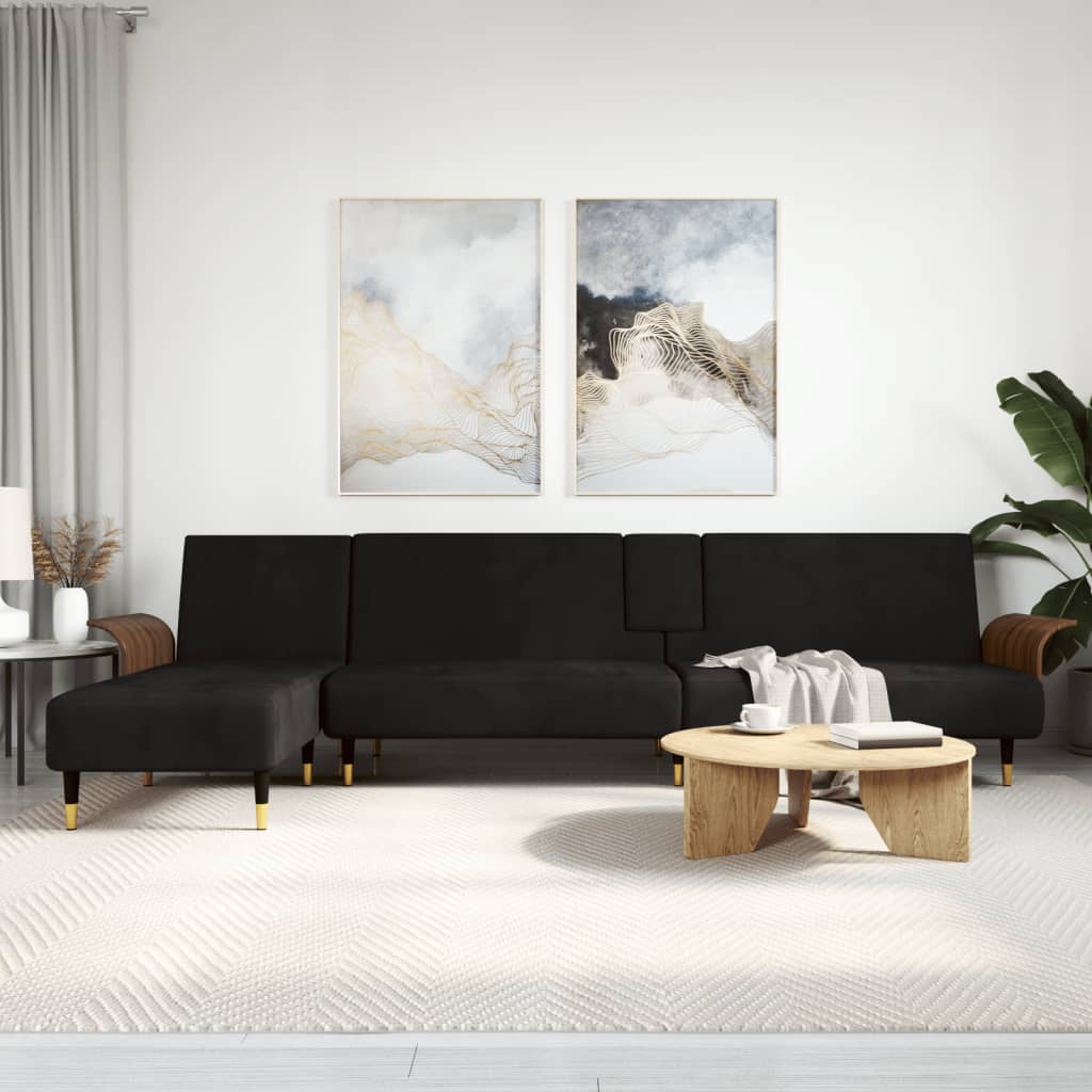 vidaXL Sofa Bed Sleeper Sofa Settee Pull Out Couch for Living Room Velvet-3