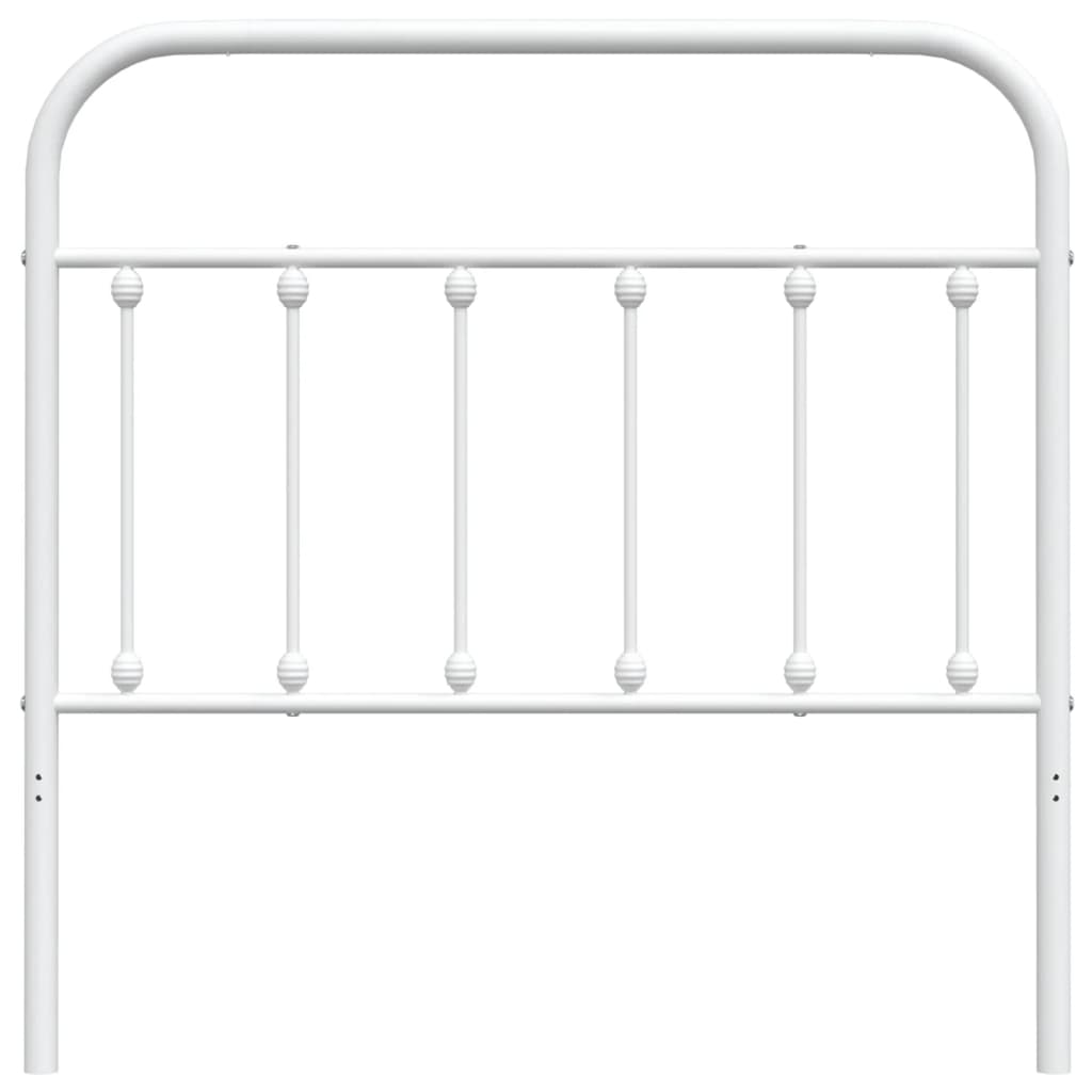 vidaXL Metal Headboard Black 39.4"-4