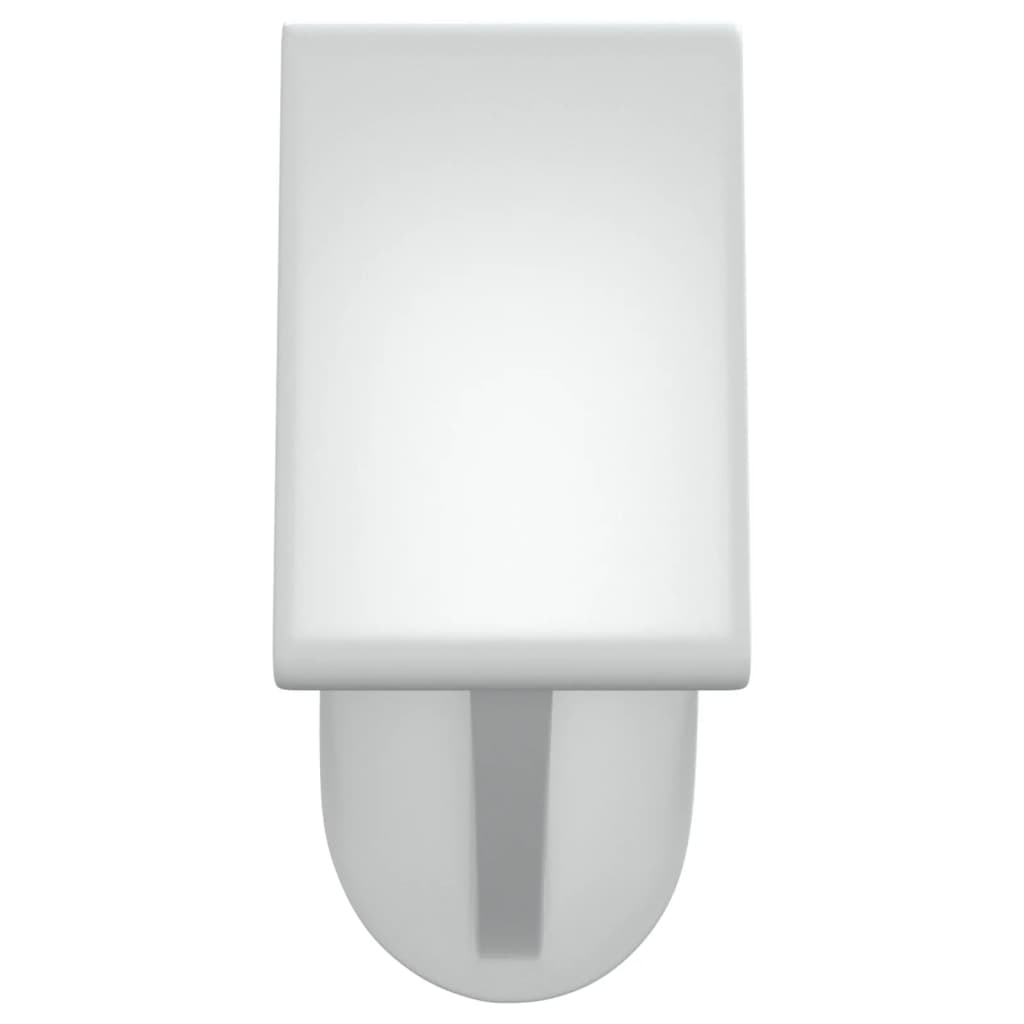 vidaXL Curtain Rod 2 Pcs Telescopic Curtain Rod White and Silver Aluminum-2