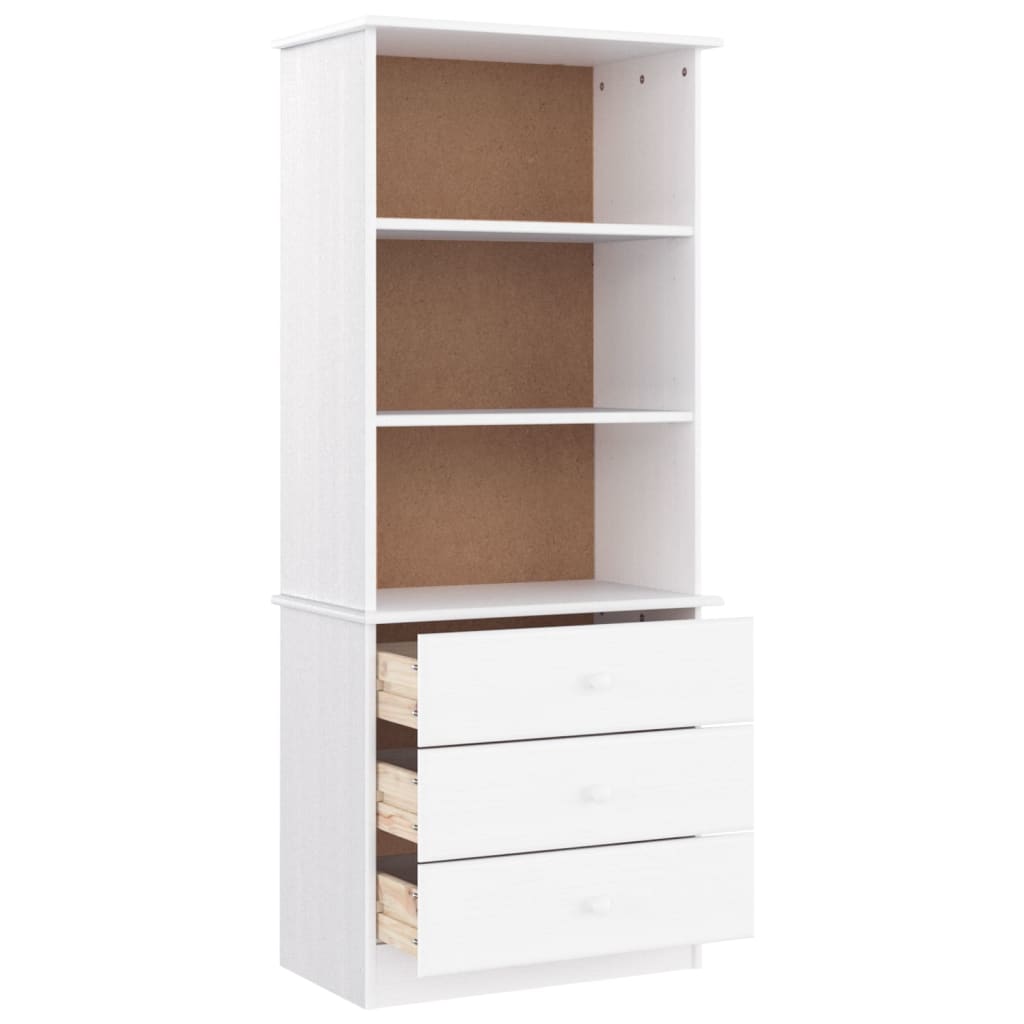 vidaXL Bookshelf Bookcase Shelving Unit for Living Room ALTA Solid Wood Pine-3