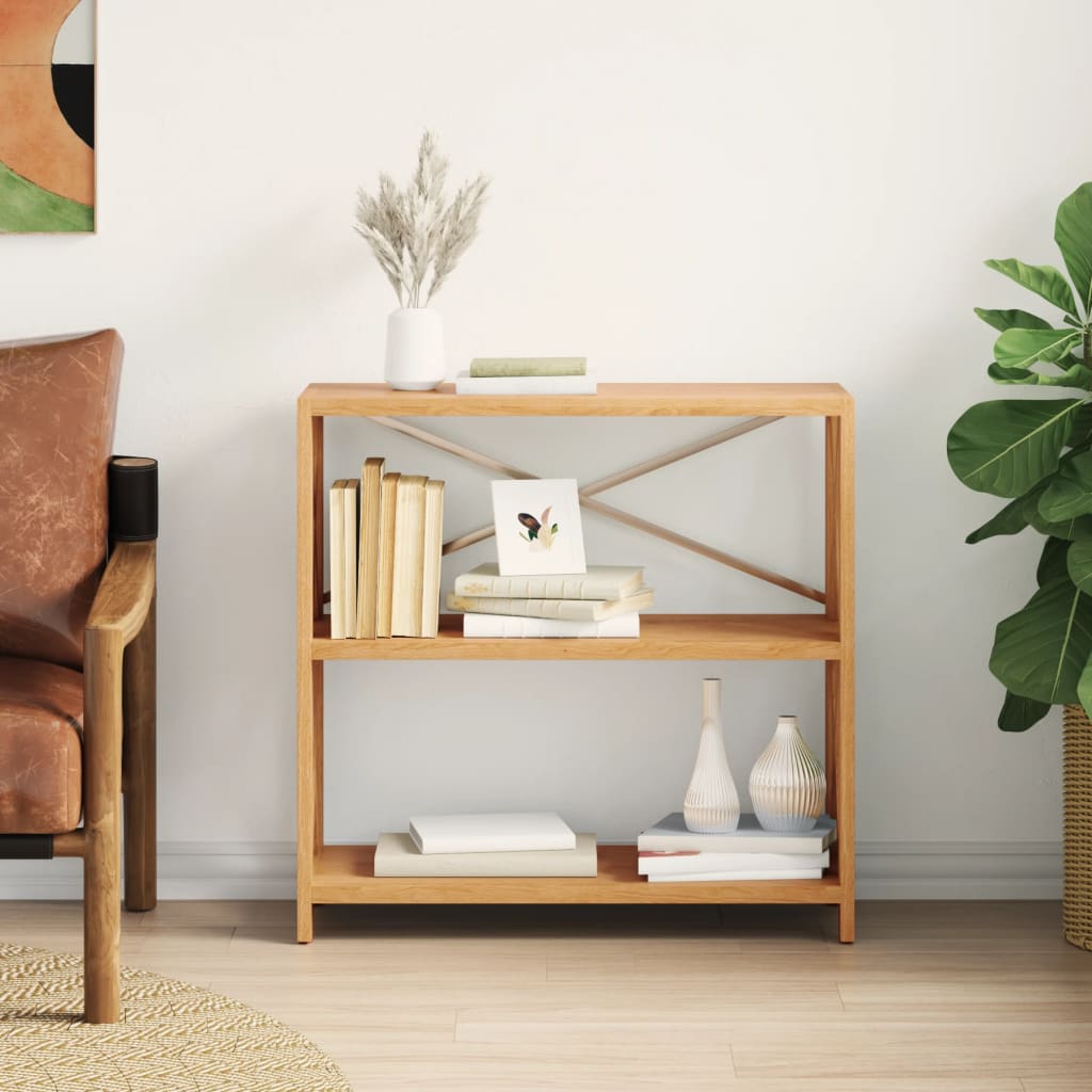 vidaXL Shelf Bathroom Storage Bookshelf Rack Shelving Unit Solid Wood Oak-6