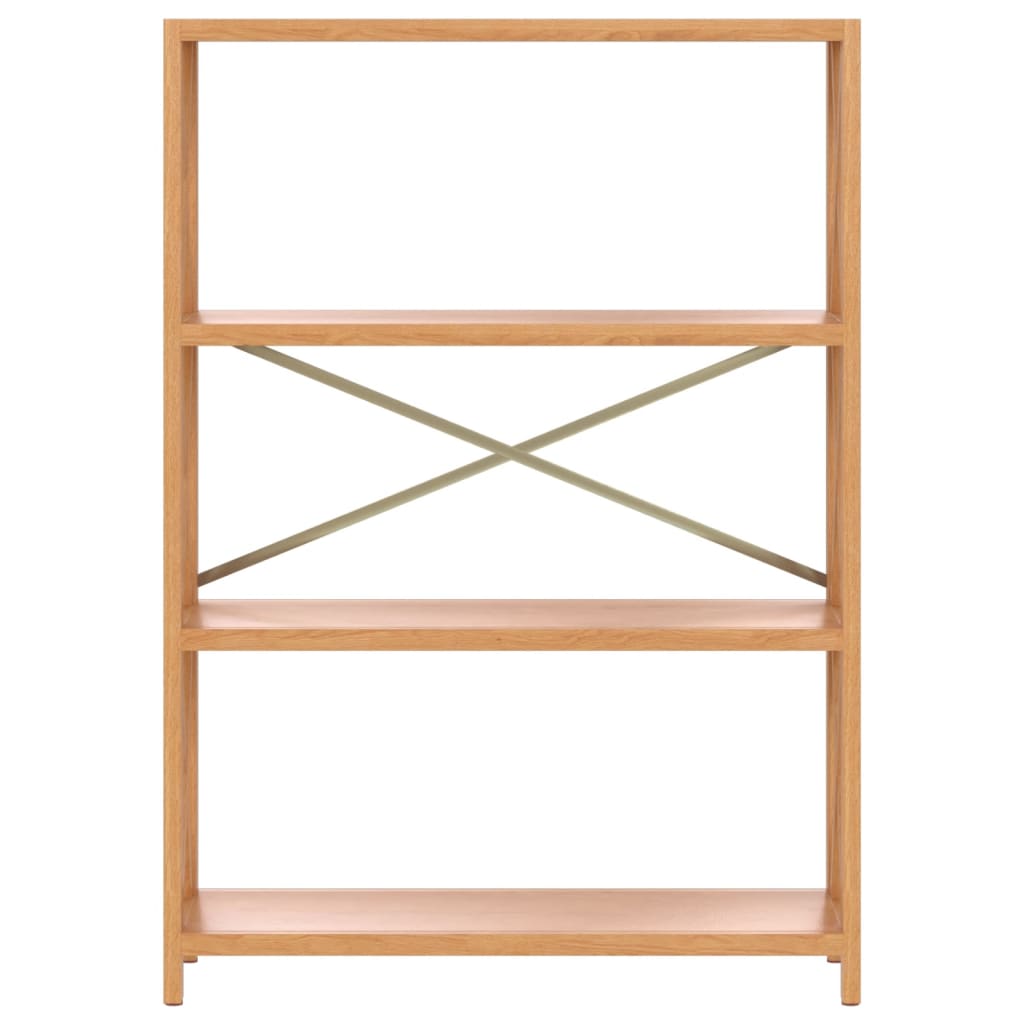 vidaXL Shelf Bathroom Storage Bookshelf Rack Shelving Unit Solid Wood Oak-2