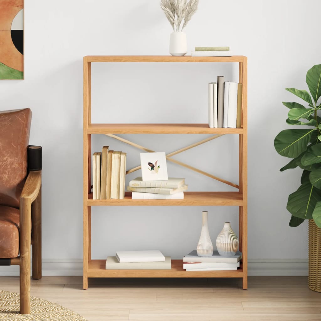 vidaXL Shelf Bathroom Storage Bookshelf Rack Shelving Unit Solid Wood Oak-7
