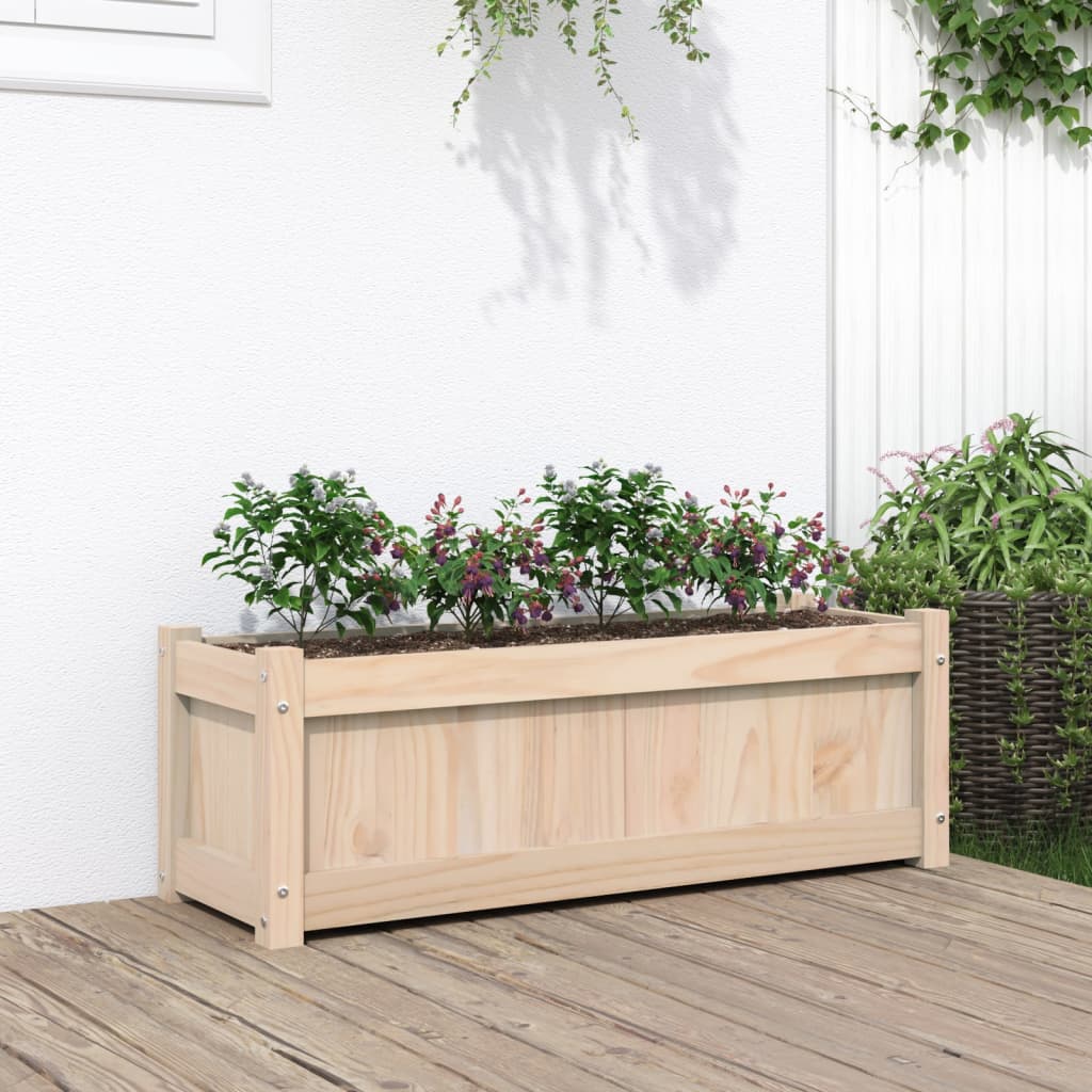 vidaXL Garden Planters Patio Flower Box for Climbing Plants Solid Wood Pine-9