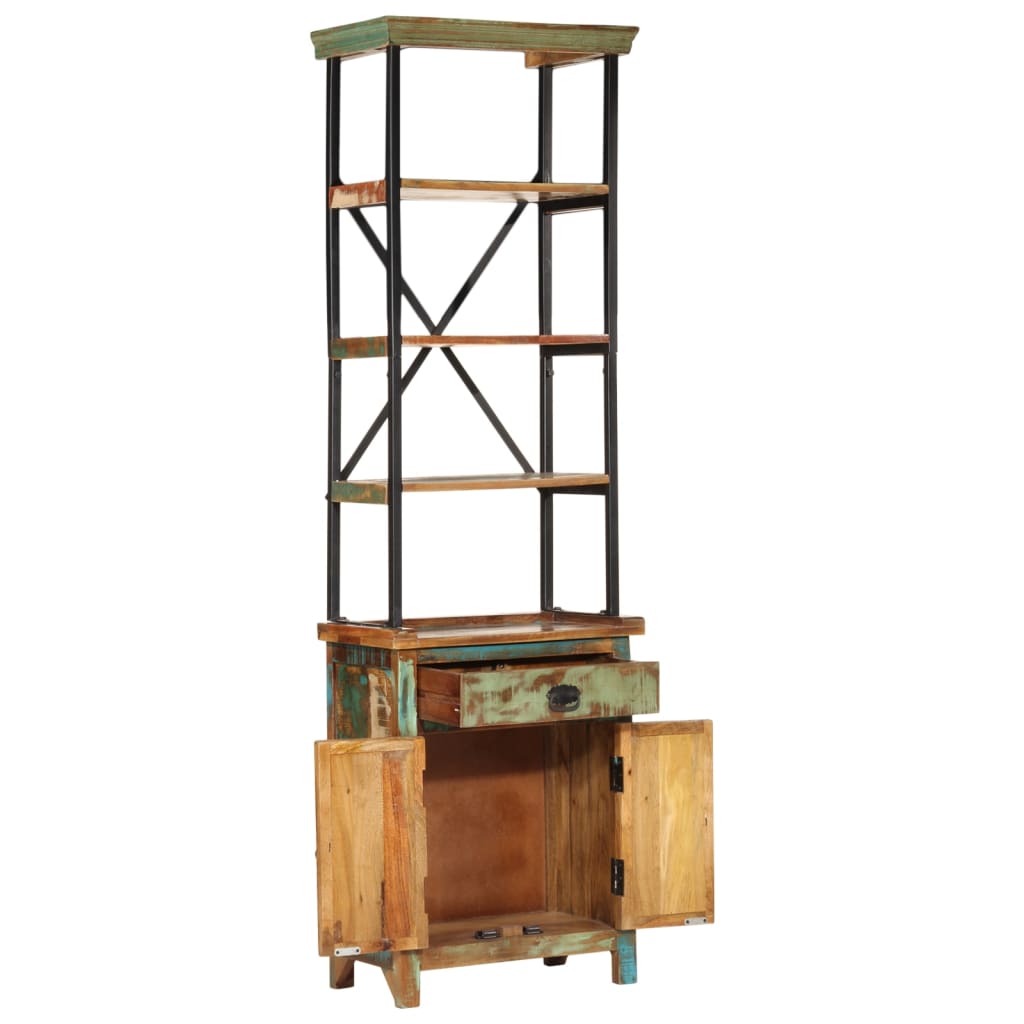 vidaXL Highboard 21.7"x11.8"x70.9" Solid Wood Reclaimed-4