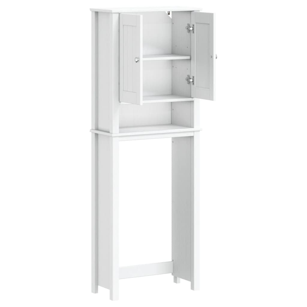 vidaXL Over-the-Toilet Storage Bathroom Space Saver Organizer BERG Solid Wood-1