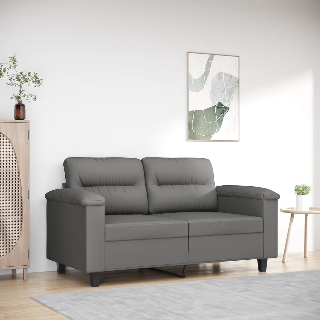 vidaXL Sofa Chair Upholstered Club Armchair for Living Room Microfiber Fabric-3