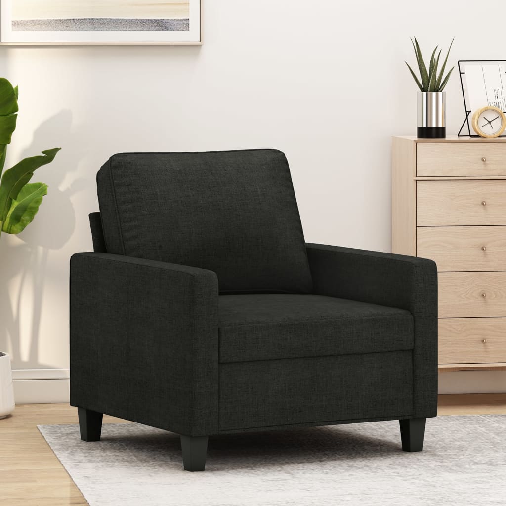 vidaXL Sofa Chair Upholstered Accent Armchair Sofa Comfort Dark Gray Fabric-8