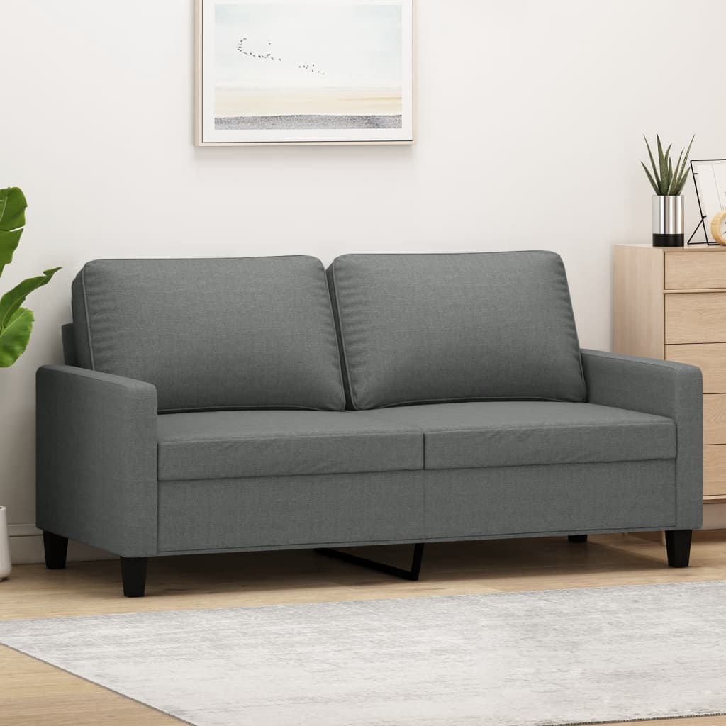 vidaXL Sofa Chair Upholstered Accent Armchair Sofa Comfort Dark Gray Fabric-3