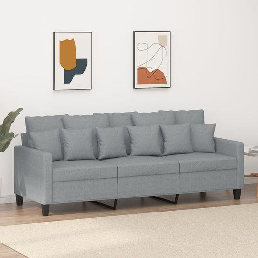 vidaXL Sofa Chair Upholstered Single Sofa Armchair for Living Room Fabric-10