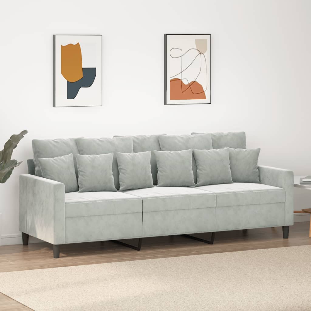 vidaXL Sofa Chair Upholstered Single Sofa Armchair for Living Room Velvet