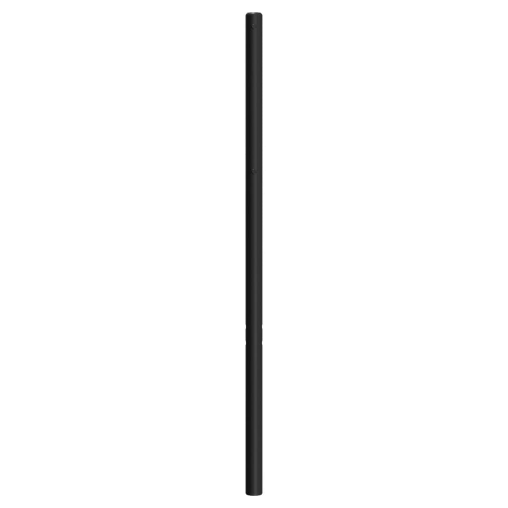 vidaXL Metal Headboard Black 53.1"-2
