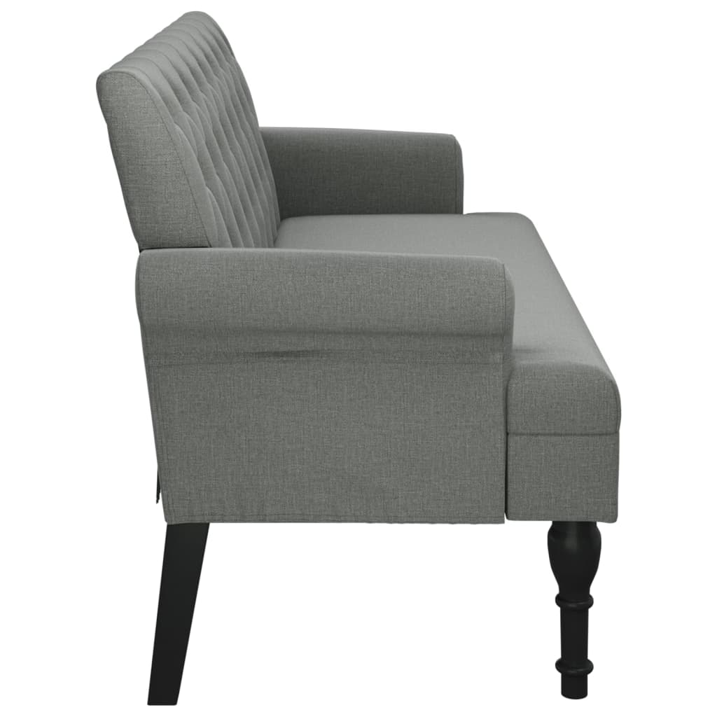 vidaXL Bench with Backrest Upholstered Bench Seating for Living Room Fabric-2