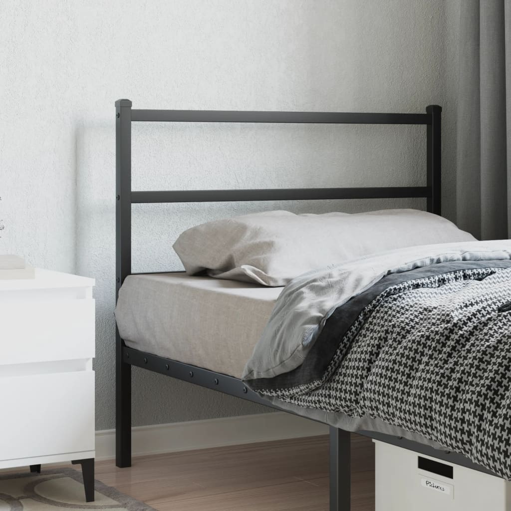 vidaXL Metal Headboard Bed Header Base Mattress Foundation Bedroom Furniture-2