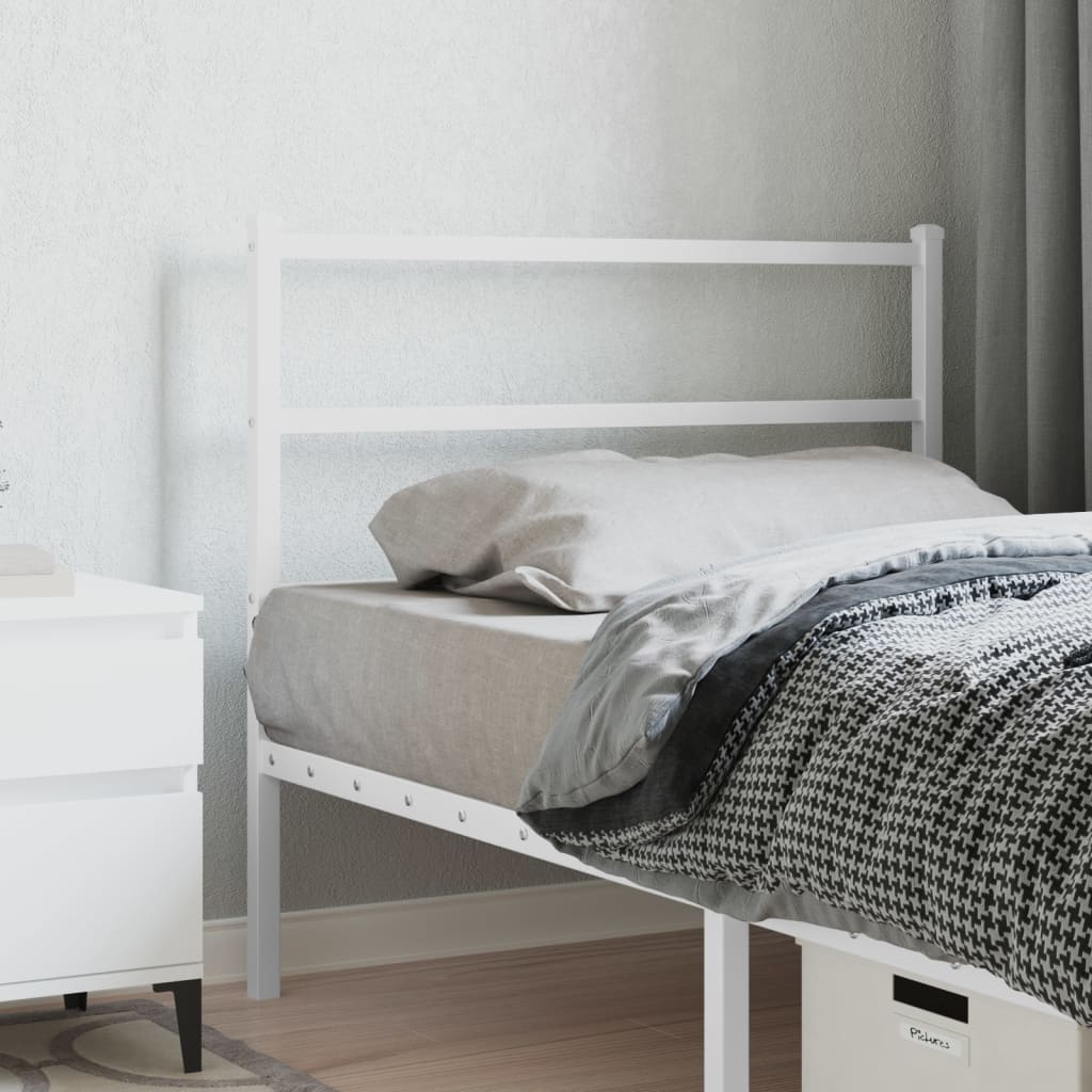 vidaXL Metal Headboard Bed Header Base Mattress Foundation Bedroom Furniture-5