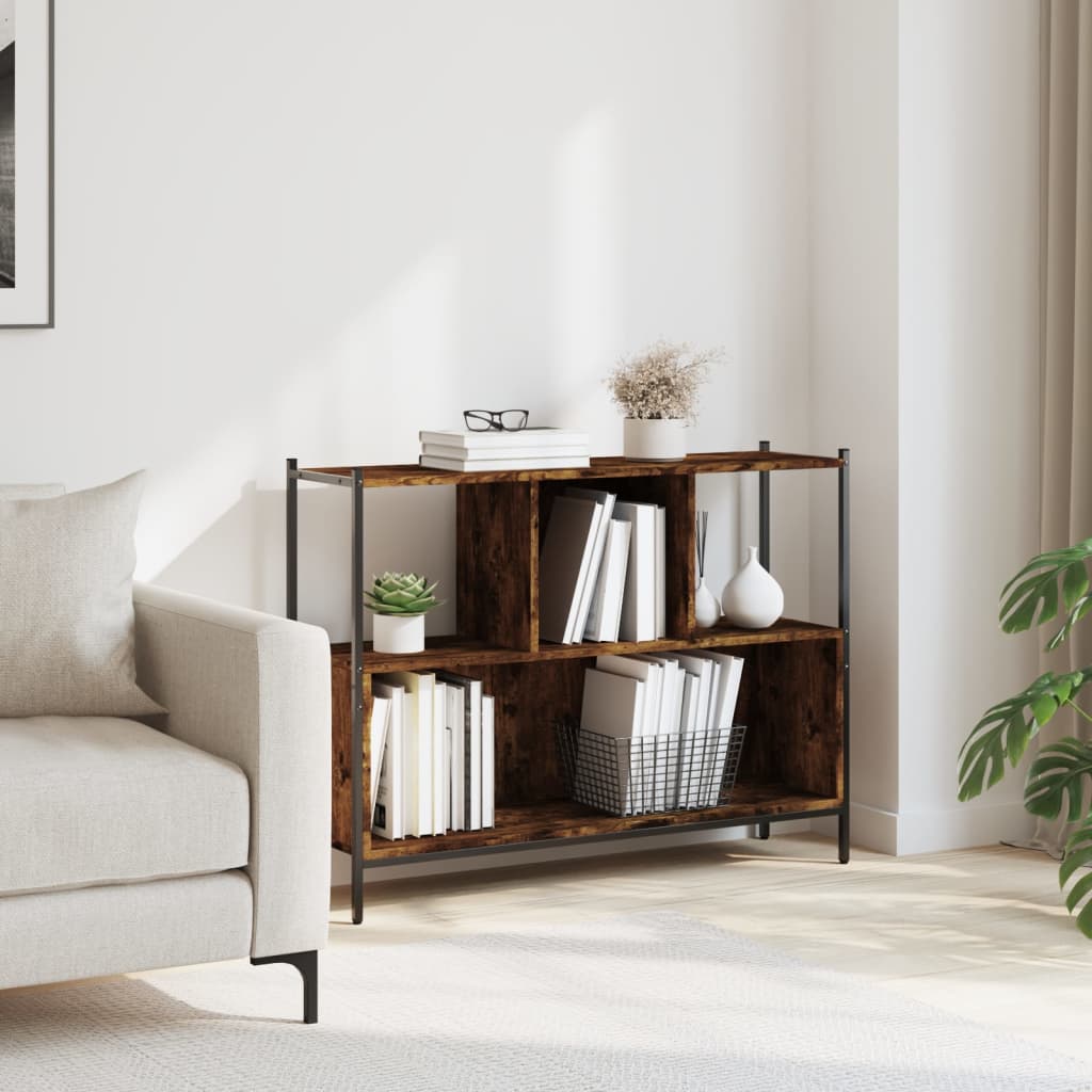 vidaXL Bookcase Display Cube Storage Shelf Office Living Room Engineered Wood-2