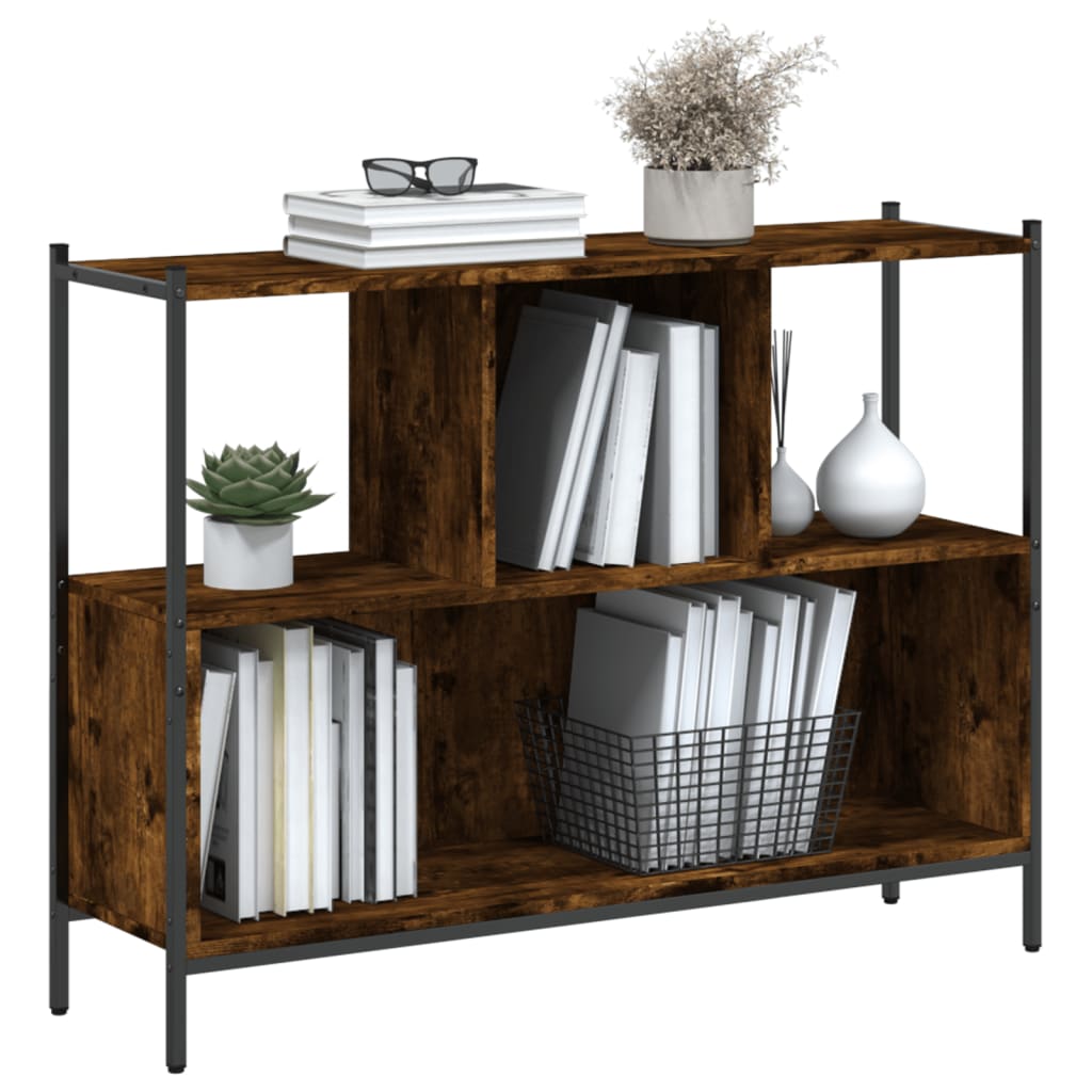 vidaXL Bookcase Display Cube Storage Shelf Office Living Room Engineered Wood-3