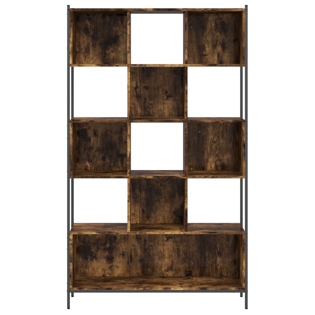 vidaXL Bookcase Standing Bookshelf for Office Living Room Engineered Wood-4