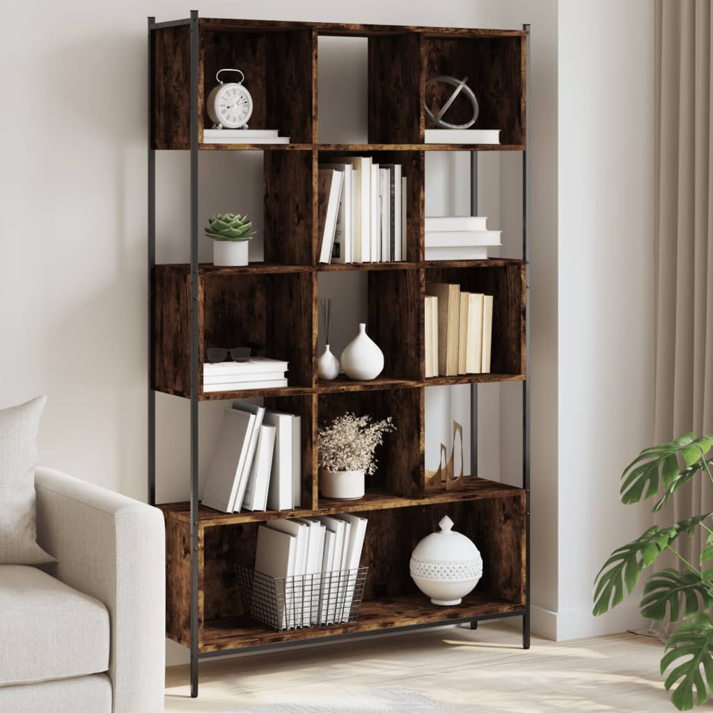 vidaXL Bookcase Standing Bookshelf for Office Living Room Engineered Wood-1