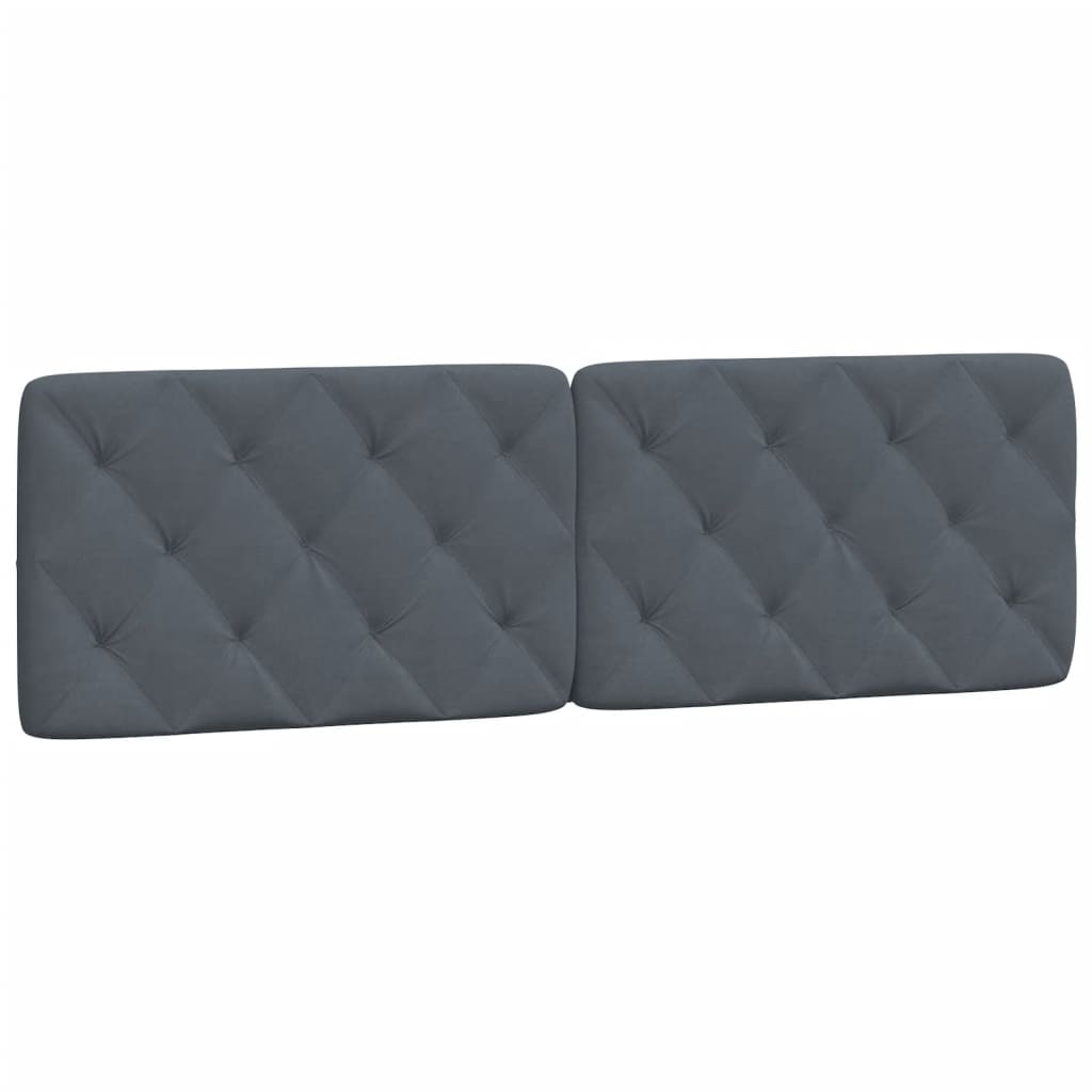 vidaXL Headboard Cushion Dark Gray 60.2" Velvet-0