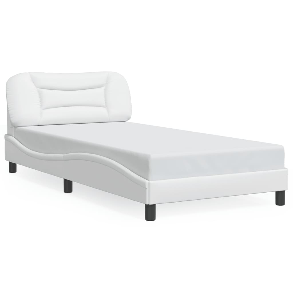 vidaXL Bed Frame with LED Lights Base Platform Bedroom Furniture Faux Leather-17
