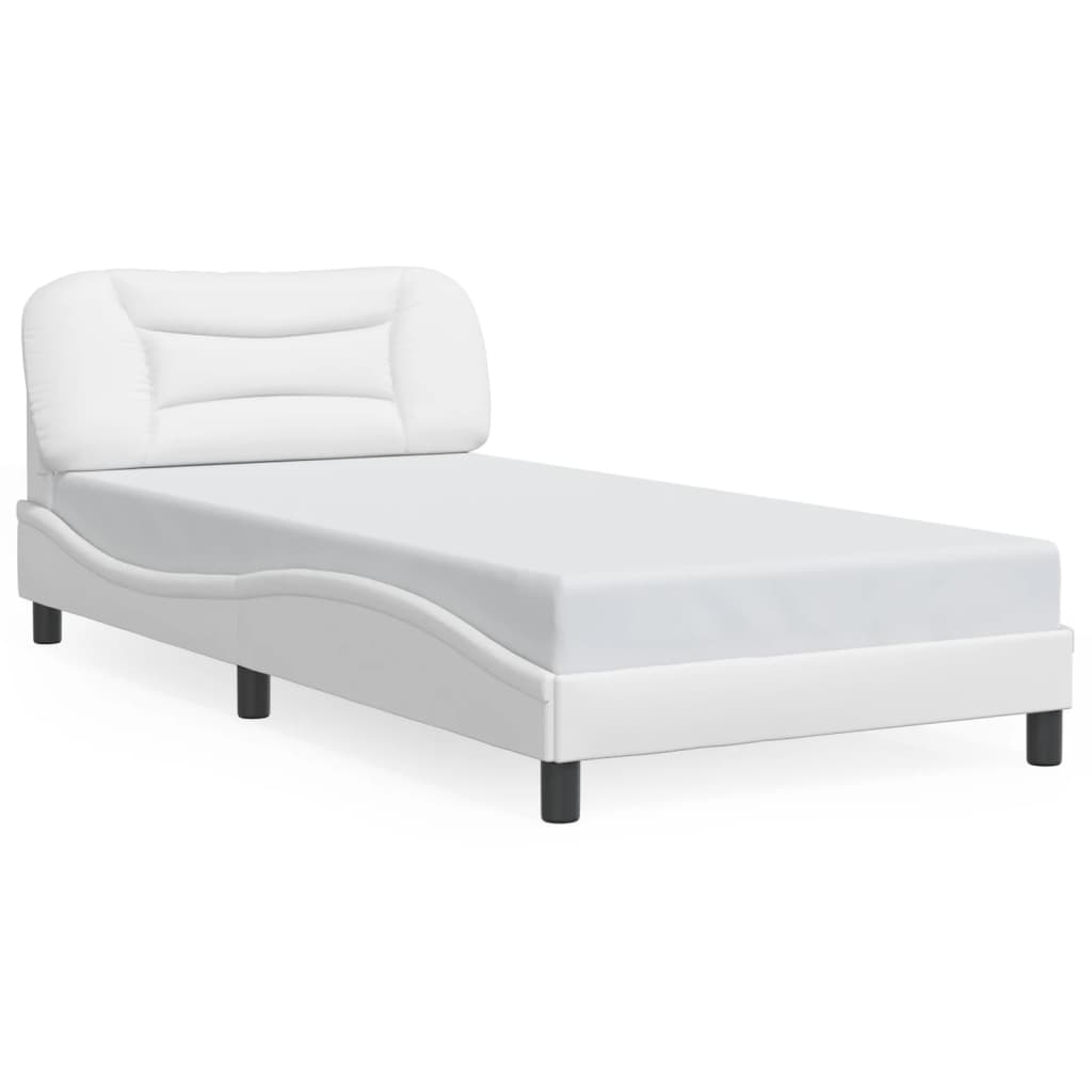 vidaXL Bed Frame with LED Lights Base Platform Bedroom Furniture Faux Leather-14